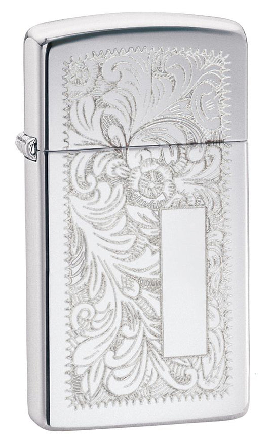 Zippo Slim Chrome Venetian windproof pocket lighter Zippo