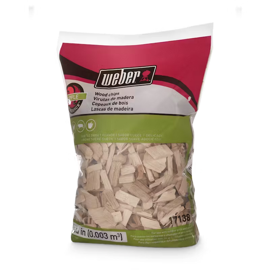 Weber Wood Apple Chips - 2 Lb Bag (816.5 G, Brown) WEBER