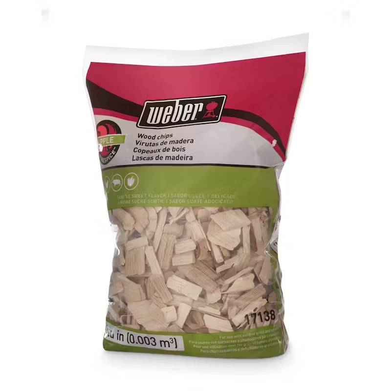 Weber Wood Apple Chips - 2 Lb Bag (816.5 G, Brown) WEBER