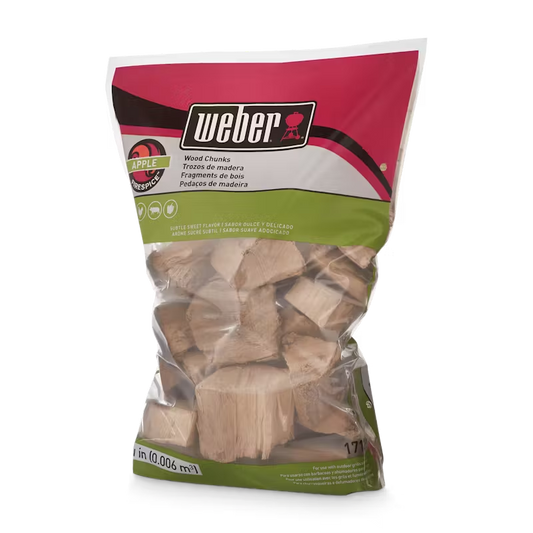 Weber Apple Wood Chunks, 350 cu. in. WEBER