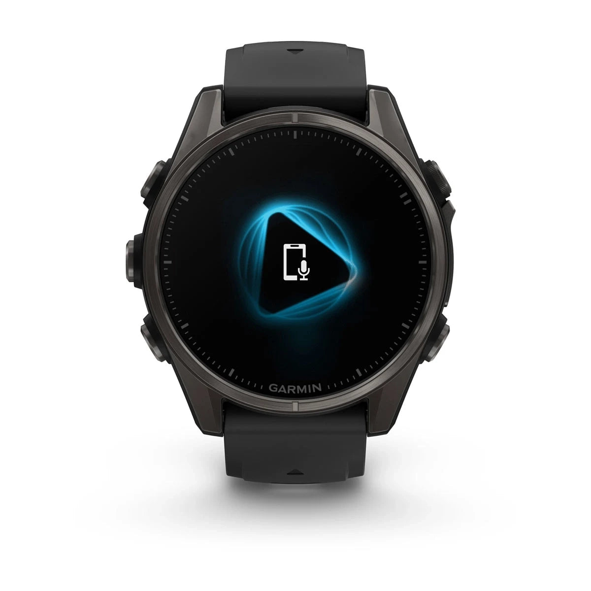 Garmin fenix® 8 – 43 mm, AMOLED Sapphire, Carbon grey DLC titanium with Black/pebble grey silicone band GARMIN