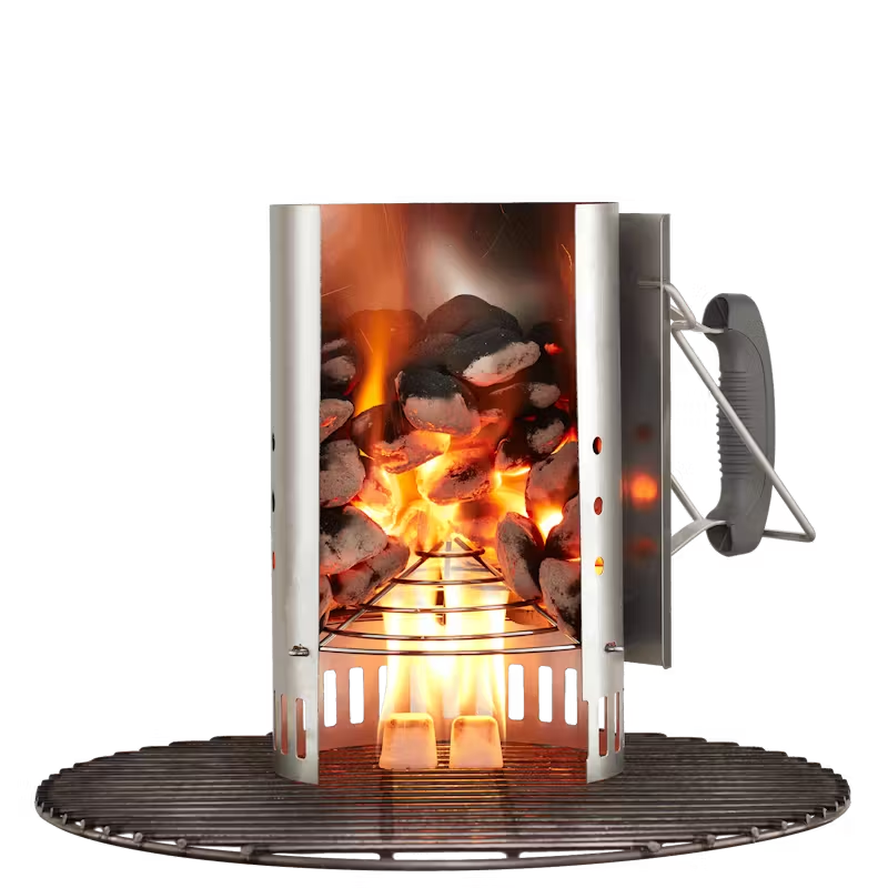 Weber Metal Chimney Starter Large Rapidfire (1.5 Kg, Black) WEBER