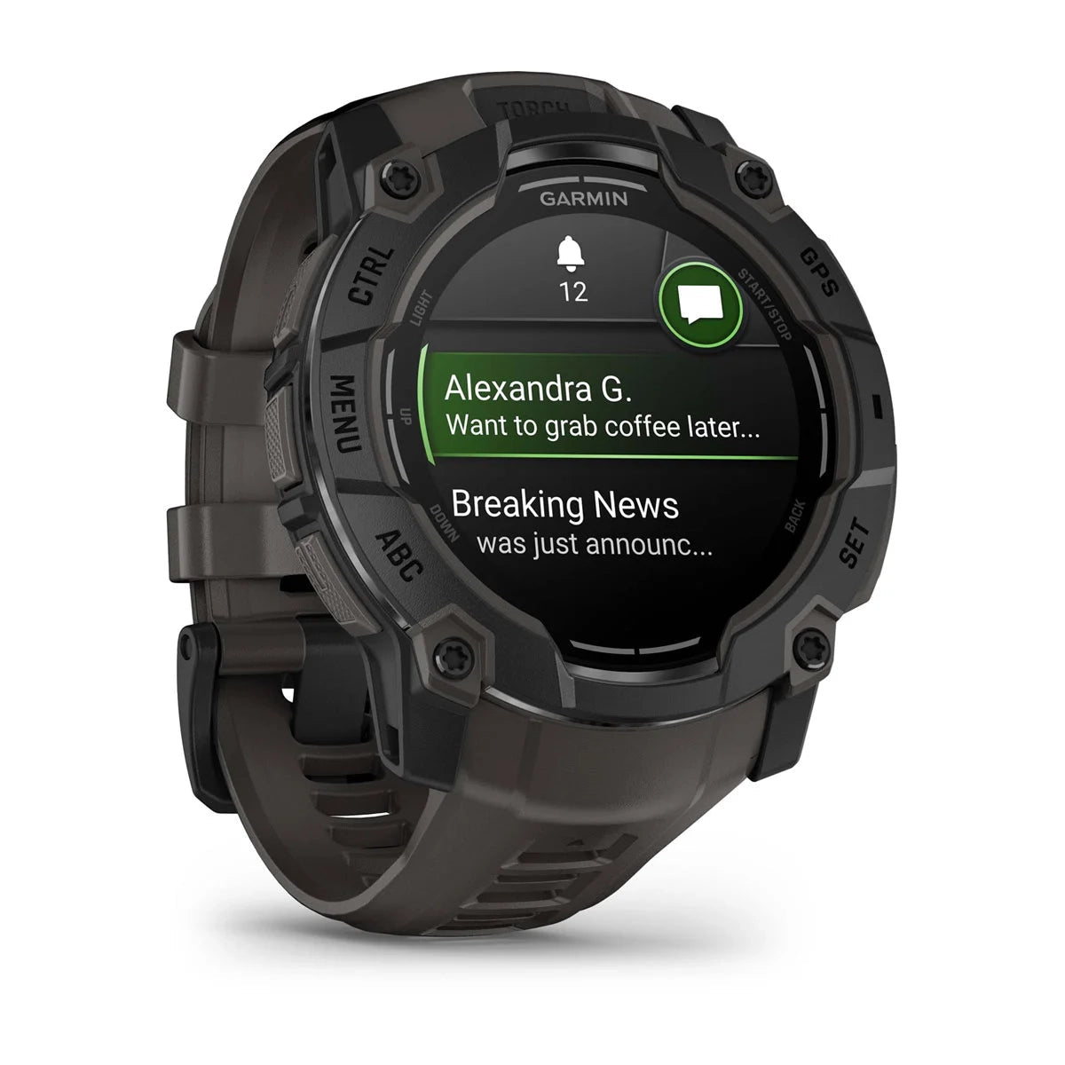 Garmin Instinct 3 – 50 mm, AMOLED Black with Charcoal Band GARMIN