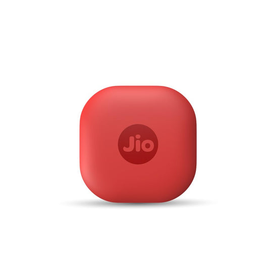 Jio JioTag Air for iPhones, Worldwide Item Finder, Works with Apple Find My Location Smart Tracker (Red) JIO