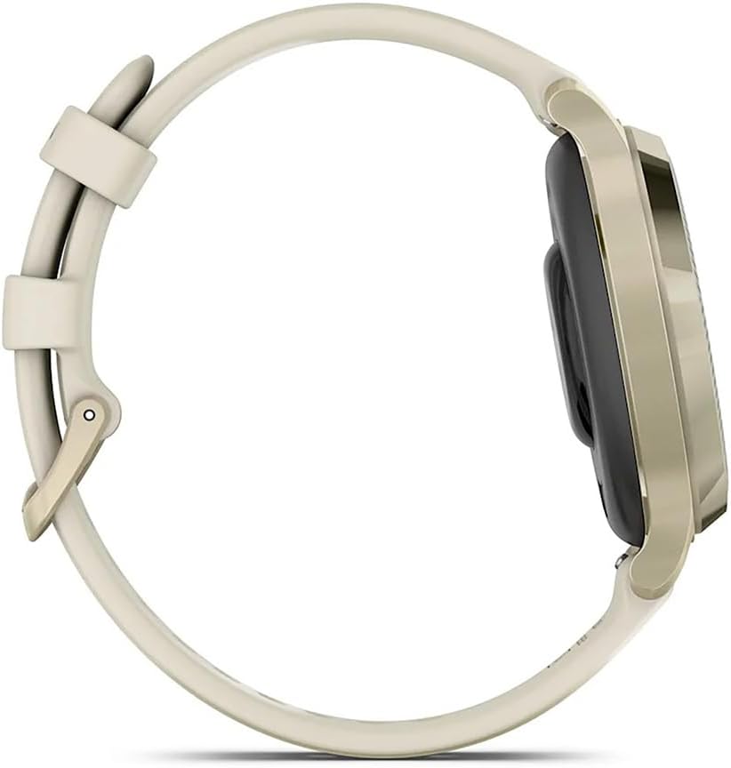 Garmin Lily® 2 Active Lunar Gold with Bone Silicone Band The 1970 Store