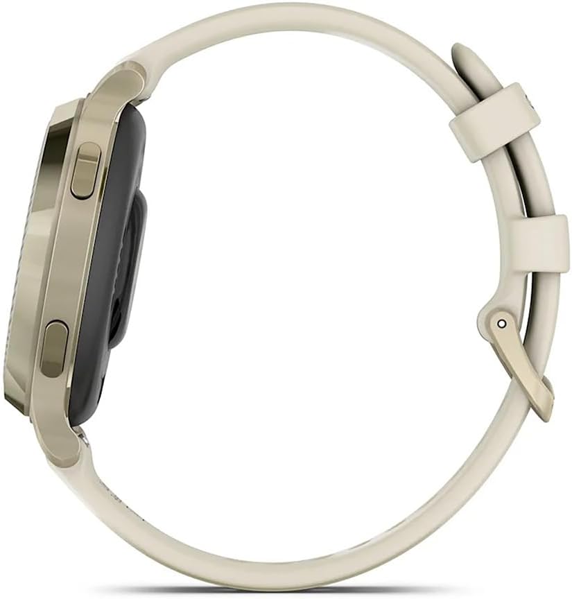 Garmin Lily® 2 Active Lunar Gold with Bone Silicone Band The 1970 Store