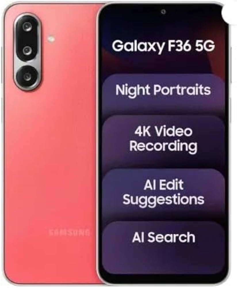 Samsung Galaxy F36 6GB/128GB Red 5G Smartphone