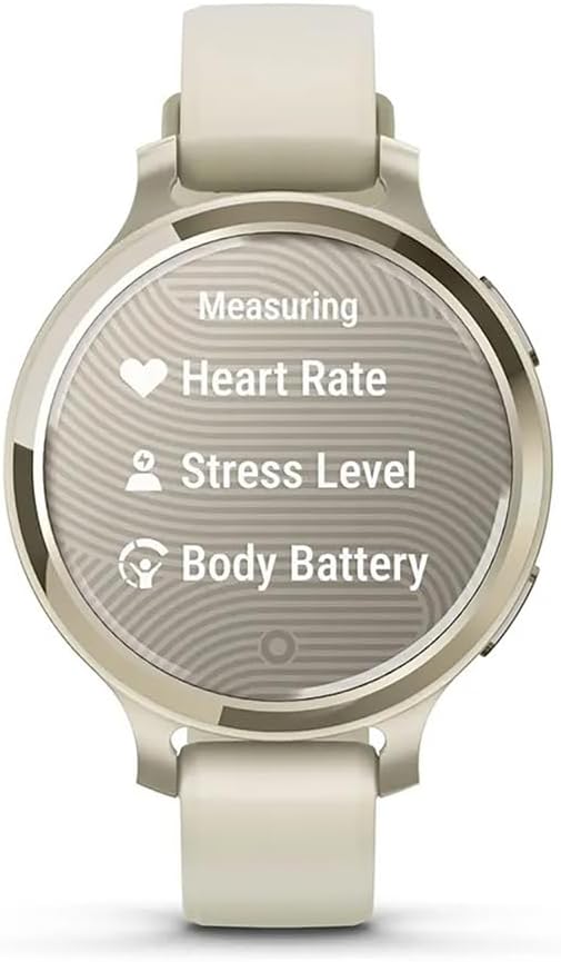 Garmin Lily® 2 Active Lunar Gold with Bone Silicone Band The 1970 Store