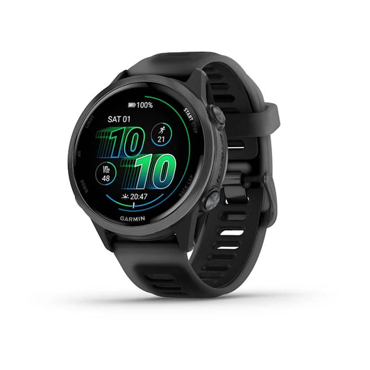 Garmin Forerunner® 570 - 42mm Slate Grey Aluminium with Translucent Black/Black Band GARMIN