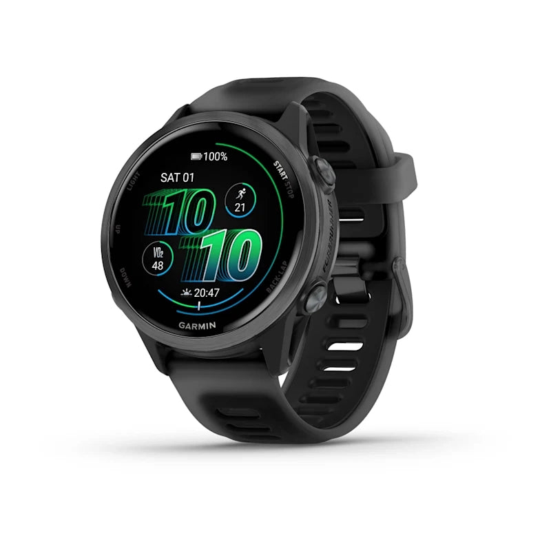 Garmin Forerunner® 570 - 42mm Slate Grey Aluminium with Translucent Black/Black Band GARMIN