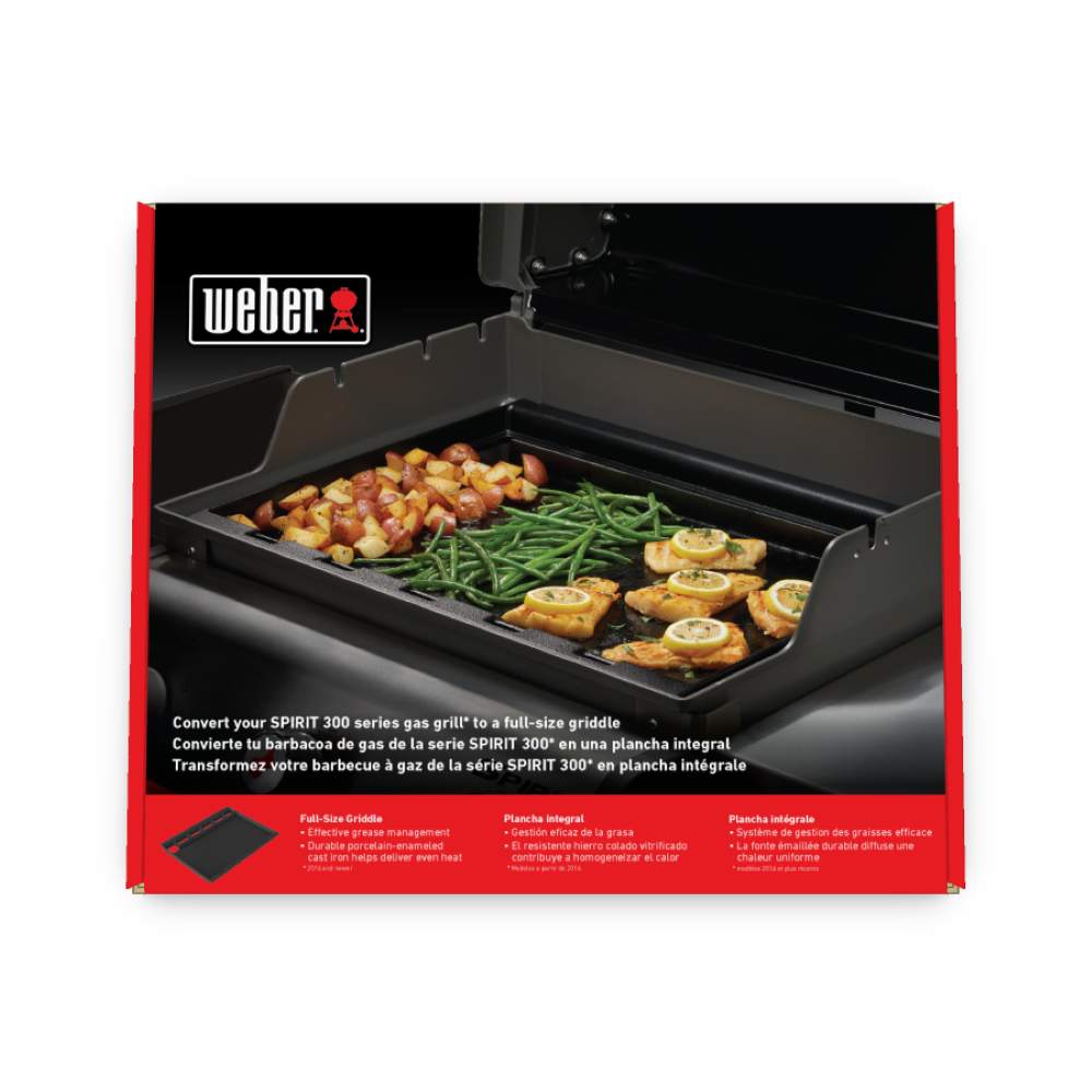 WEBER FULL SIZE GRIDDLE SPIRIT 300 SERIES PECI [Ma