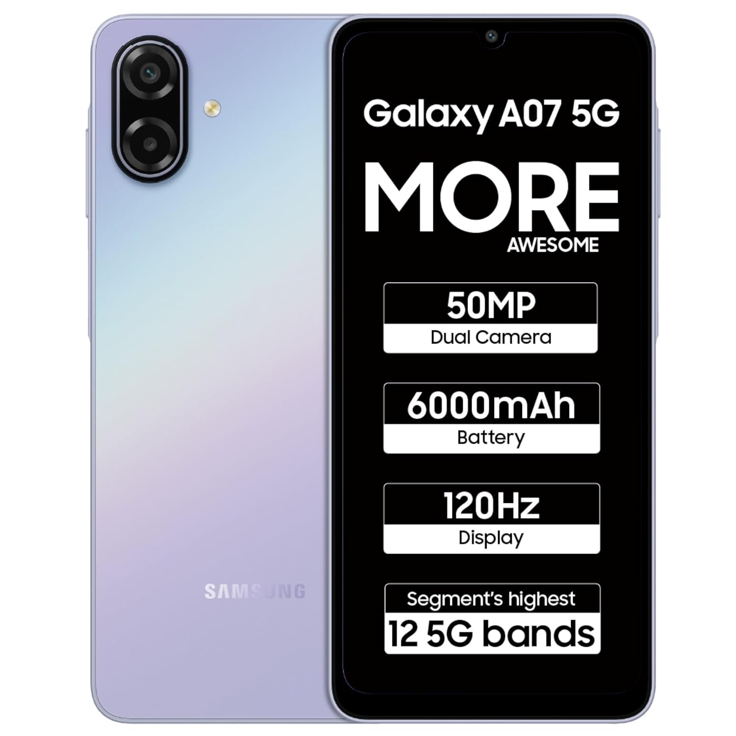 Samsung Galaxy A07 5G 4GB/128GB Light Violet 5G Smartphone