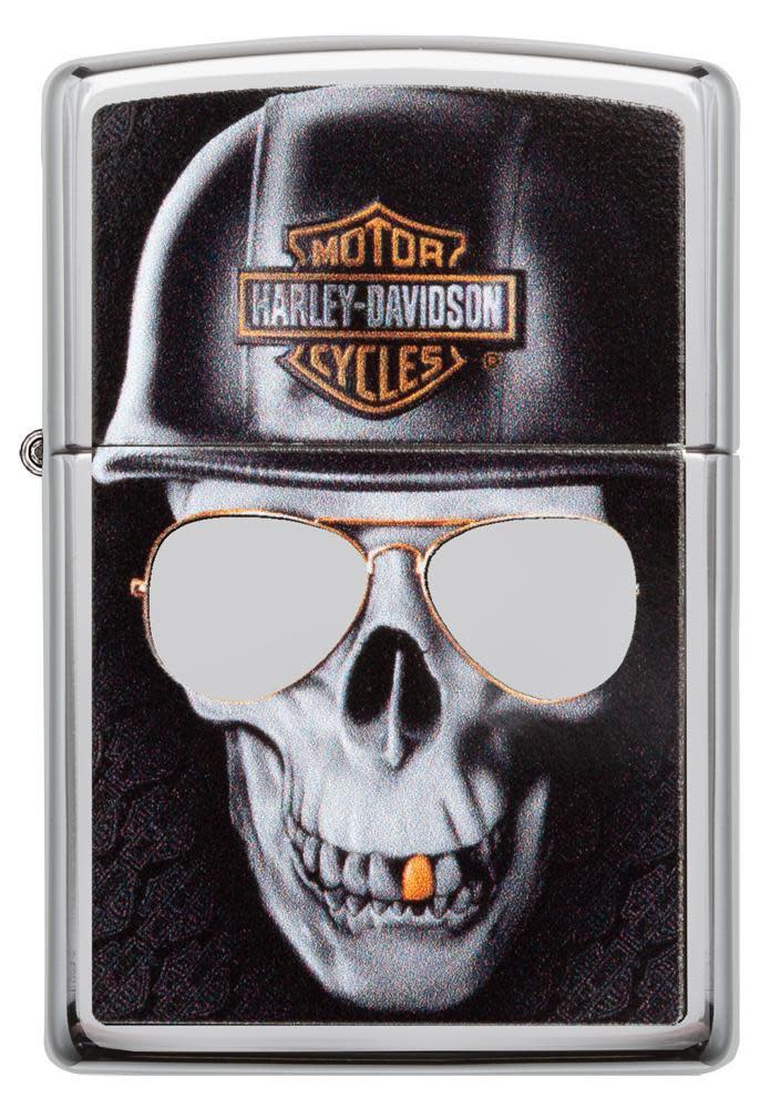 Front view of the Harley-Davidson Satin Chrome Lighter