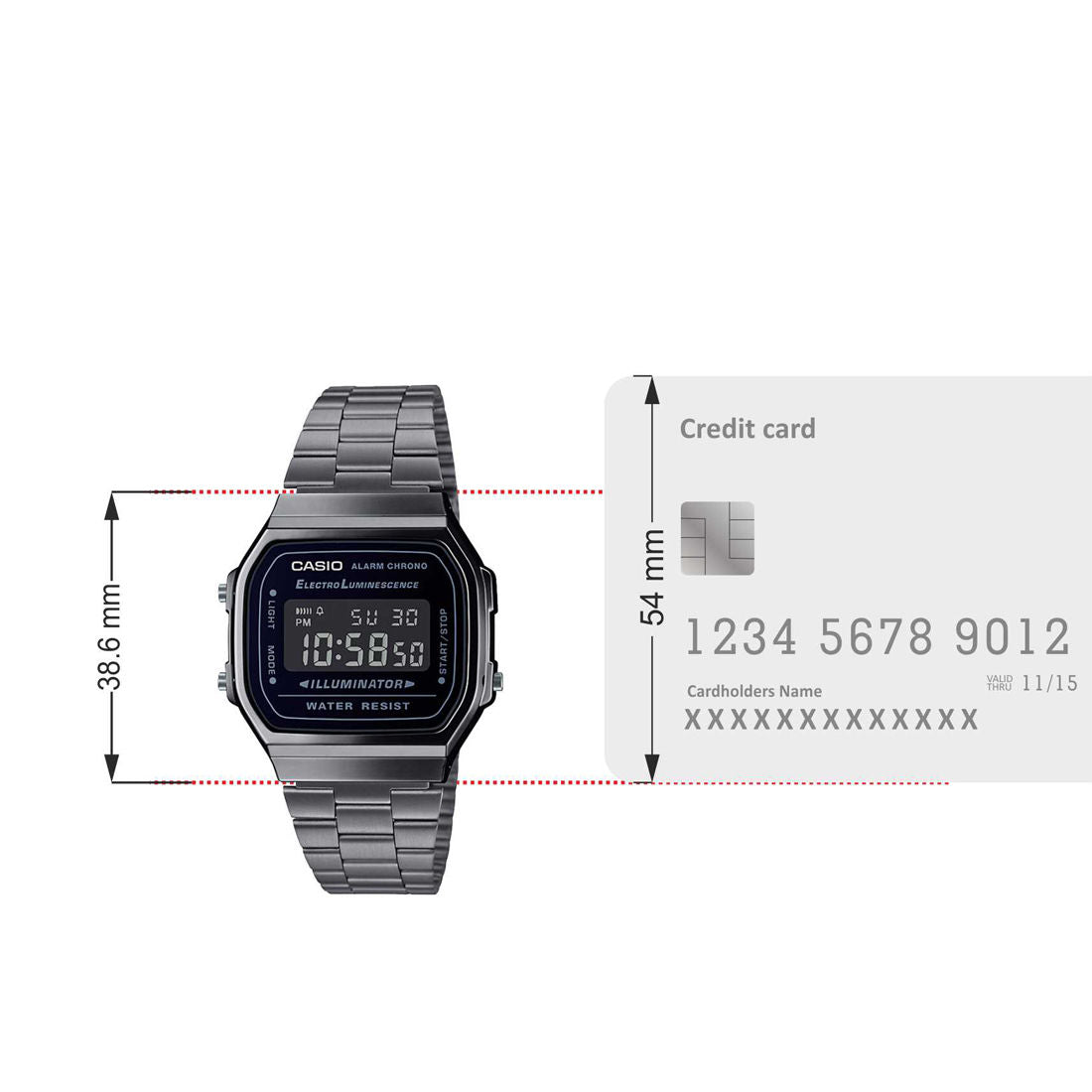 CASIO A168WGG-1B CASIO