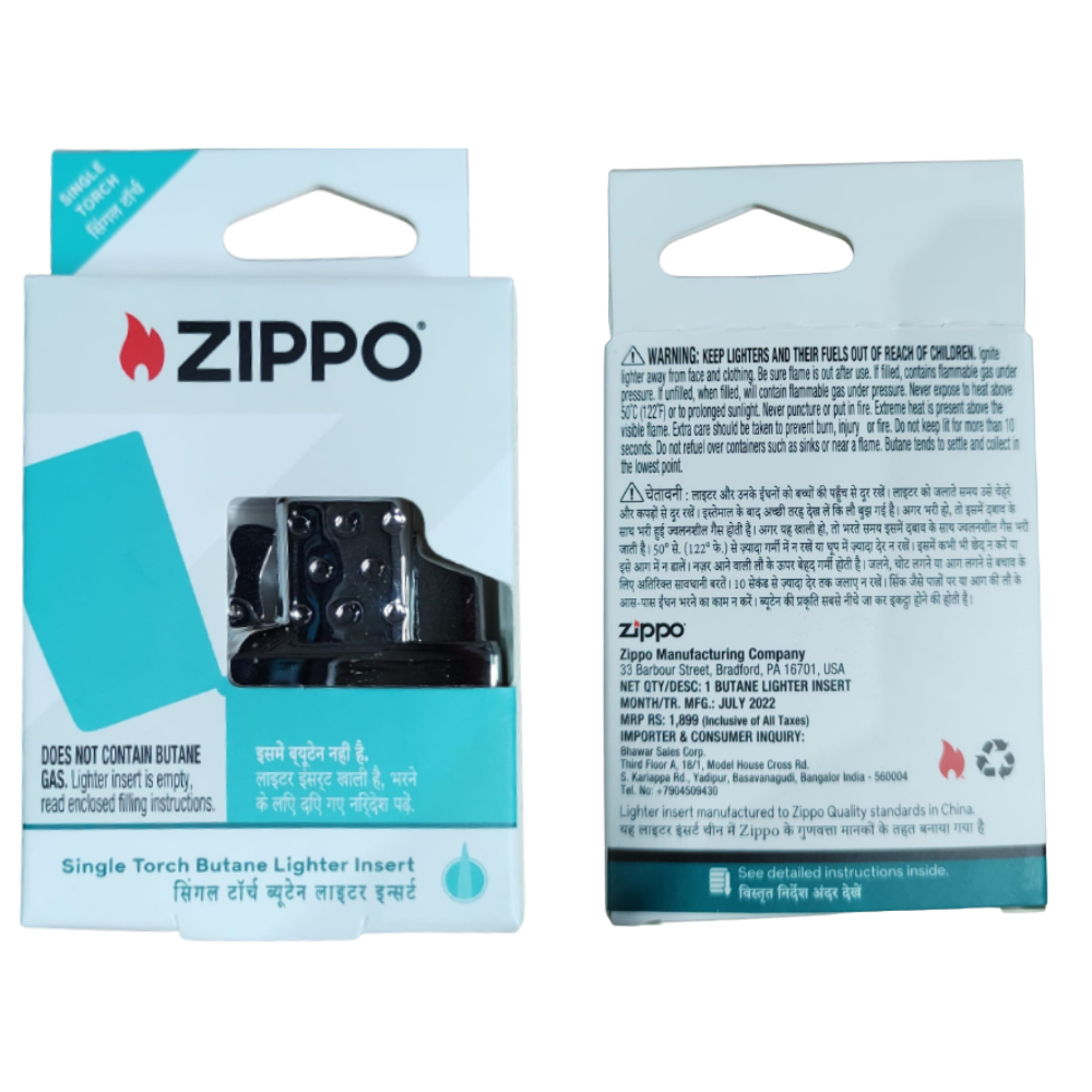 Zippo Butane Lighter Insert Single Torch - Box Pack Zippo