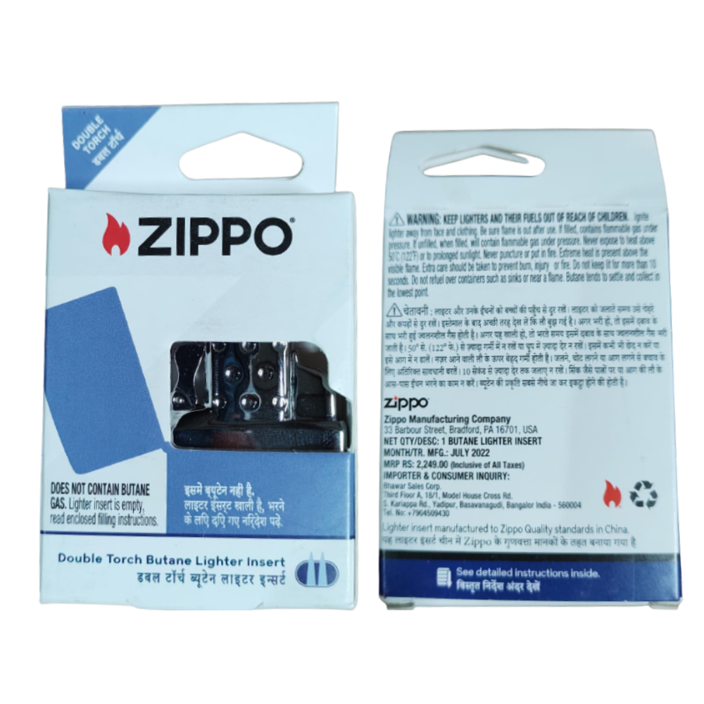 Zippo Butane Lighter Insert Double Torch - Box Pack Zippo