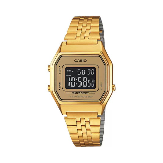 Casio VINTAGE COLLECTION LA680WGA-9BDF - D127 Gold Digital - Women's Watch CASIO