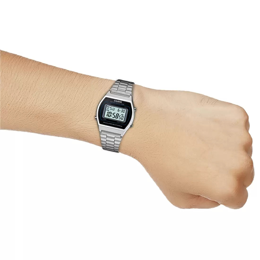 Casio VINTAGE COLLECTION B640WD-1AVDF - D129 Silver Digital - Unisex Watch CASIO