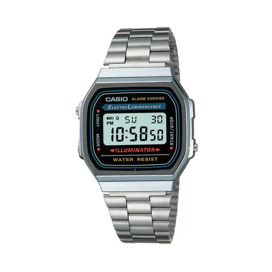 Casio VINTAGE COLLECTION A168WA-1WDF - D131 Silver Digital - Unisex Watch CASIO
