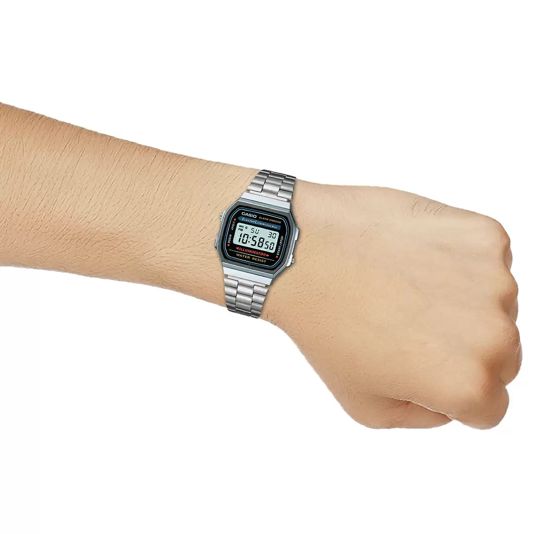 Casio VINTAGE COLLECTION A168WA-1WDF - D131 Silver Digital - Unisex Watch CASIO