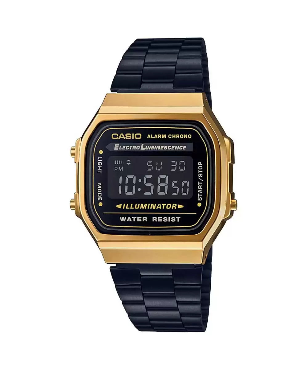 Casio VINTAGE COLLECTION A168WEGB-1BDF - D148 Black Digital - Unisex Watch CASIO