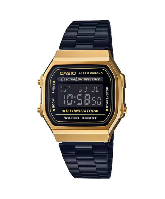 Casio VINTAGE COLLECTION A168WEGB-1BDF - D148 Black Digital - Unisex Watch CASIO