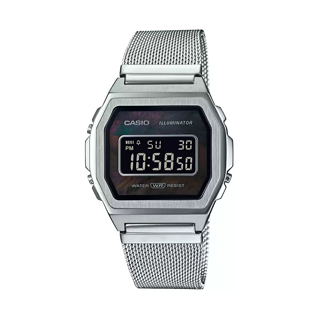 Casio VINTAGE COLLECTION A1000M-1BEF - D194 Silver Digital - Unisex Watch CASIO