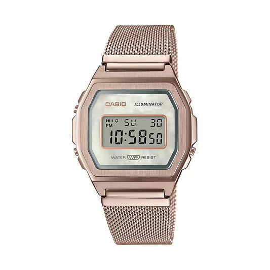 Casio VINTAGE COLLECTION A1000MCG-9EF - D195 Rose Gold Digital - Unisex Watch CASIO