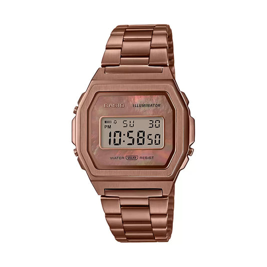 Casio VINTAGE COLLECTION A1000RG-5EF - D197 Rose Gold Digital - Unisex Watch CASIO