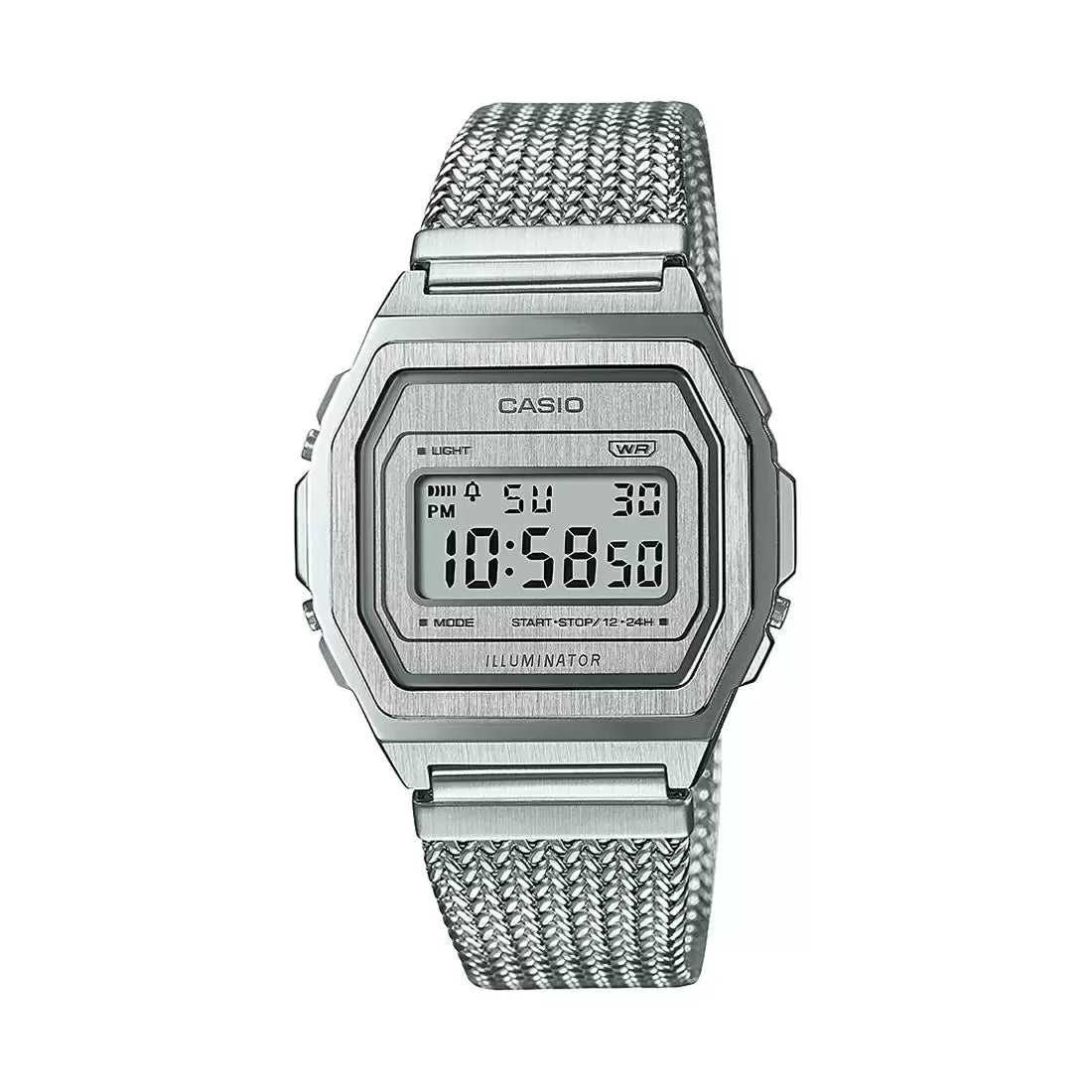 Casio VINTAGE COLLECTION A1000MA-7DF - D278 Silver European Vintage Unisex Watch CASIO