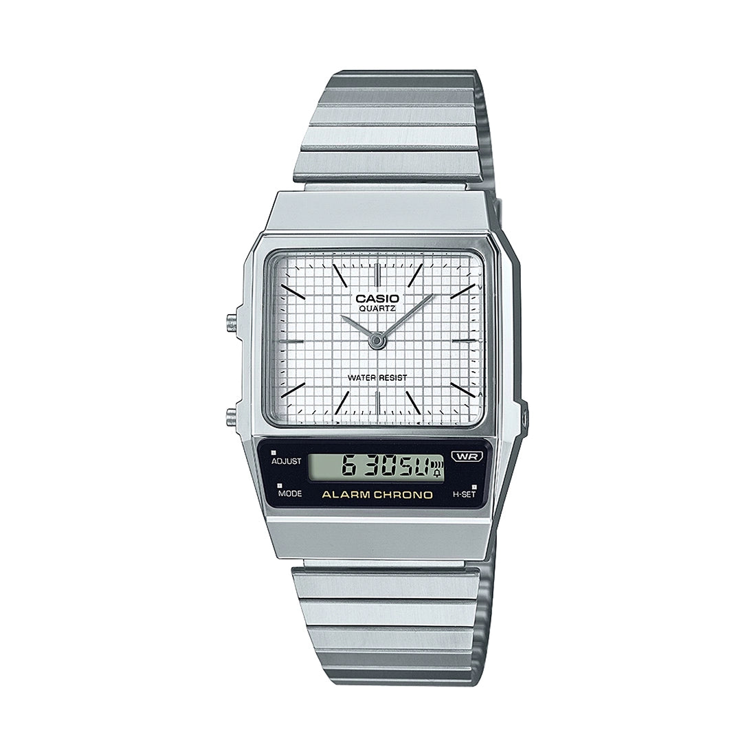Casio VINTAGE COLLECTION AQ-800E-7ADF - D281 Silver Vintage Combination Watch CASIO