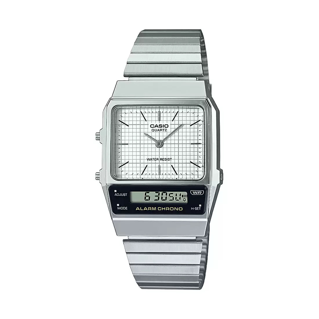 Casio VINTAGE COLLECTION AQ-800E-7ADF - D281 Silver Vintage Combination Watch CASIO