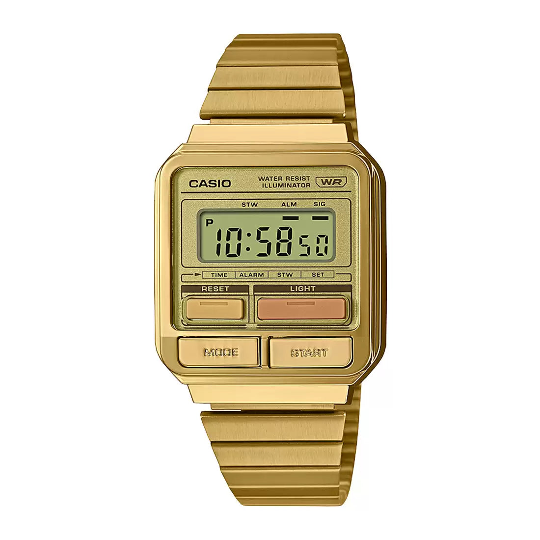 Casio VINTAGE COLLECTION A120WEG-9ADF - D322 Gold Digital Unisex Watch CASIO