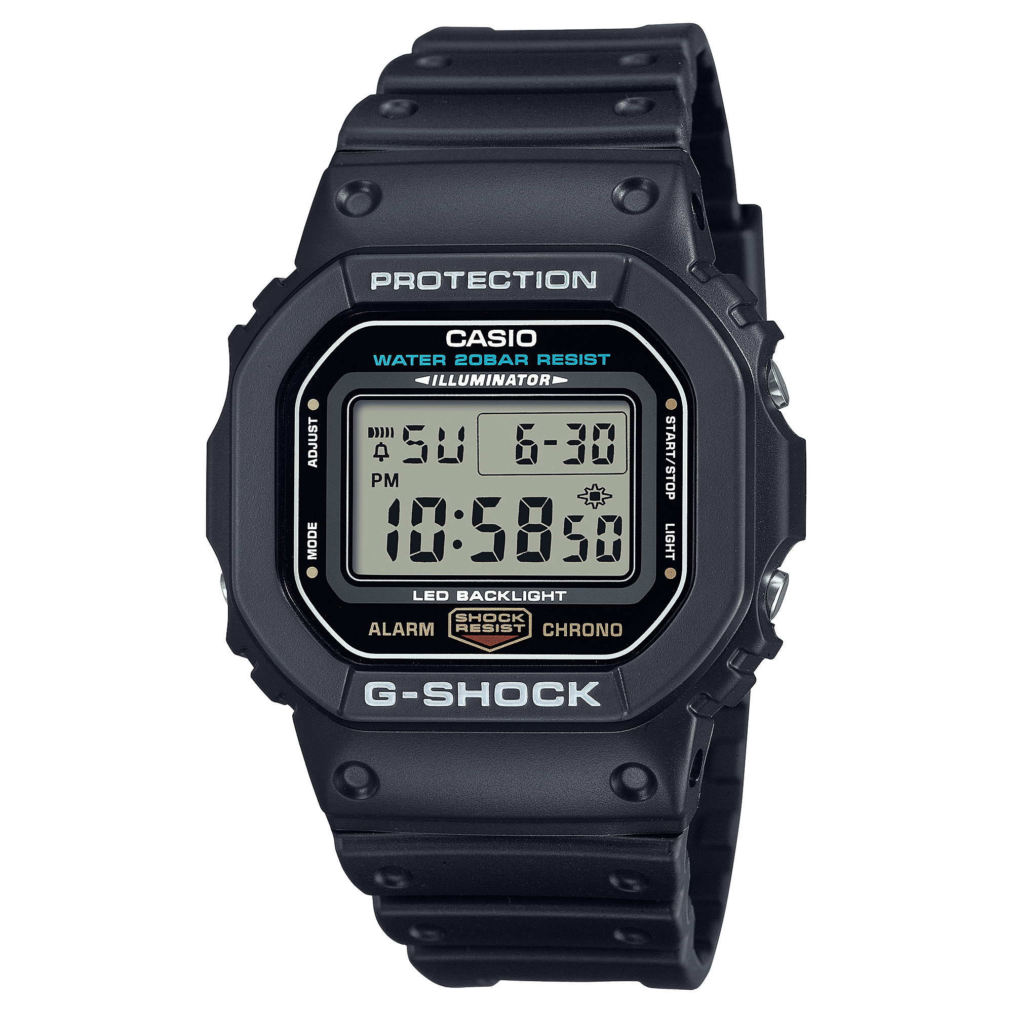 CASIO G-SHOCK DW-5600UE-1DR  DIGITAL DIAL BLACK RESIN STRAP MEN'S WATCH G1514