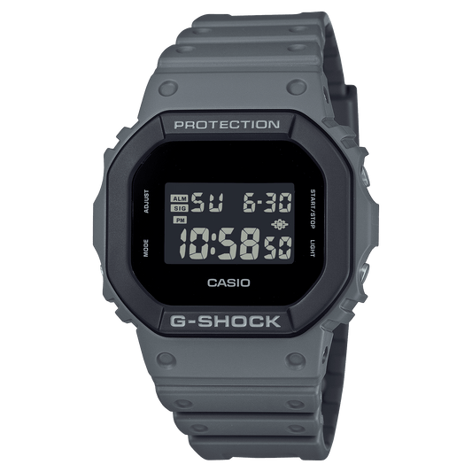 CASIO G-SHOCK DW-5610UU-8DR BLACK DIGITAL DIAL GREY  BIO-BASED RESIN BAND G1647
