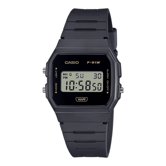 CASIO YOUTH F-91WB-8ADF GREY  DIGITAL DIAL GREY  BIO-BASED RESIN BAND D373