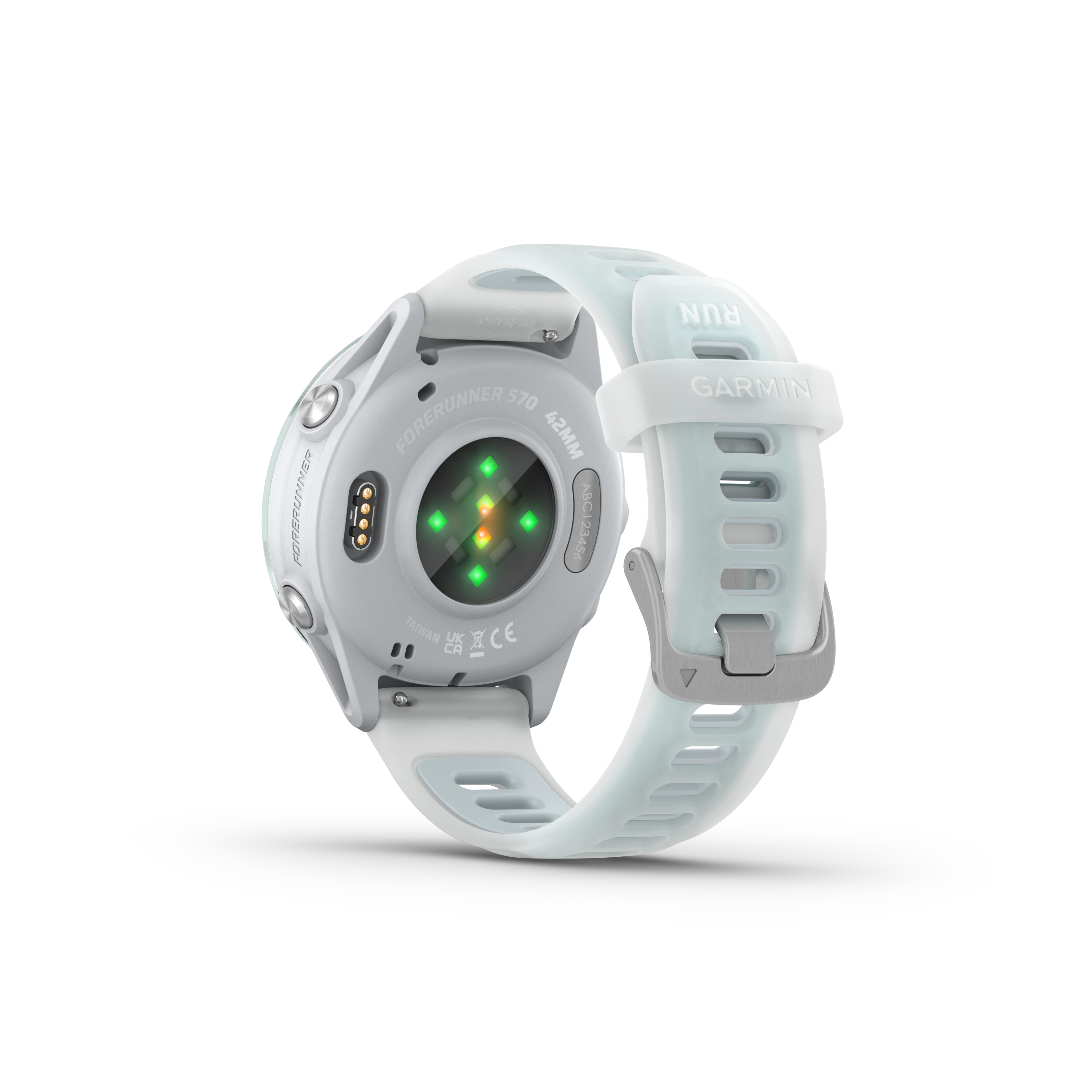 Garmin Forerunner® 570 - 42mm Cloud Blue Aluminium with Translucent Whitestone/Cloud Blue Band GARMIN