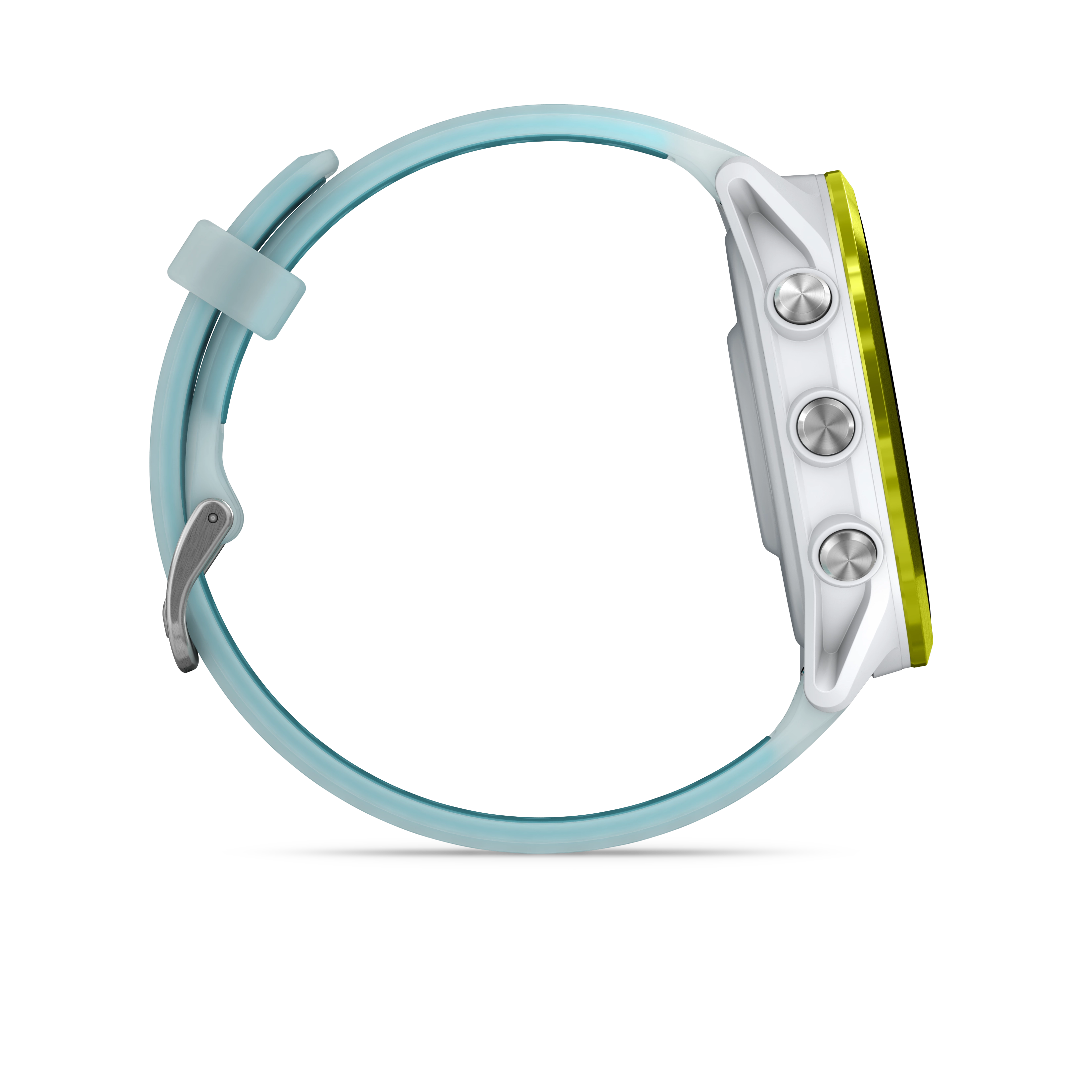 Garmin Forerunner® 570 - 47mm Amp Yellow Aluminium with Translucent Whitestone/Turquoise Band GARMIN