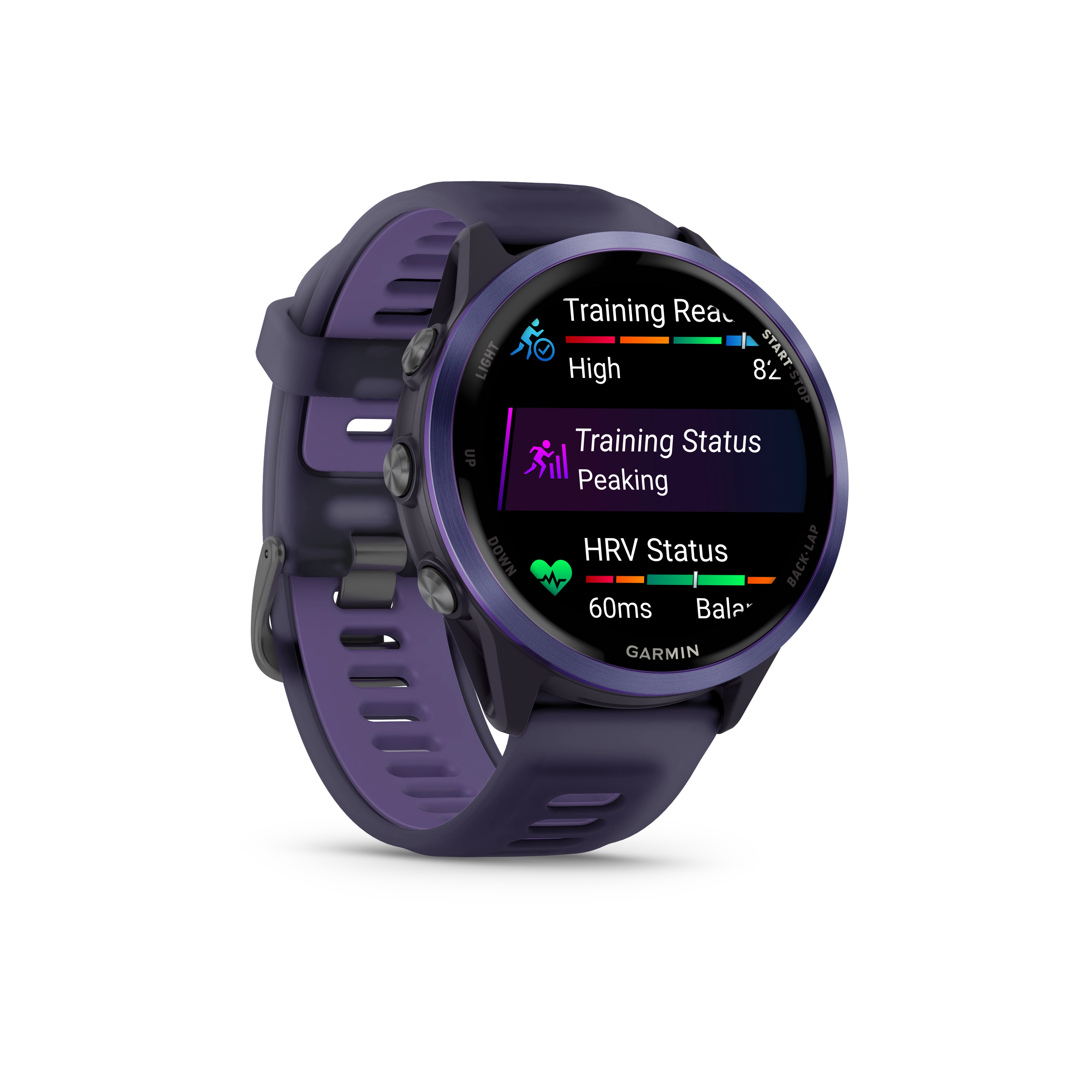 Garmin Forerunner® 570 - 47mm Indigo Aluminium with Translucent Imperial Purple/Indigo Band GARMIN