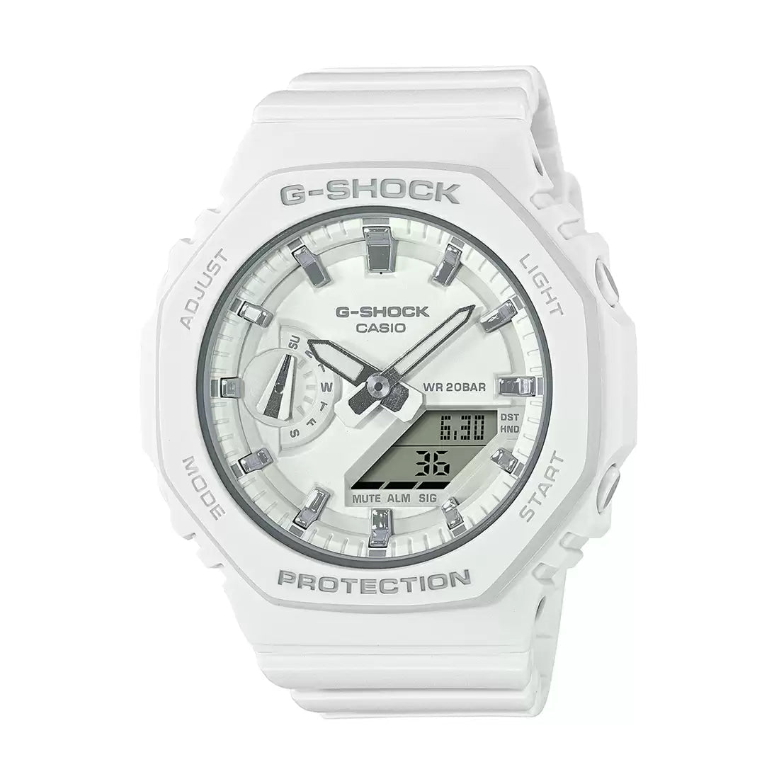 Casio  G-SHOCK GMA-S2100-7ADR - G1110  White Carbon Core Guard - Women's Watch CASIO