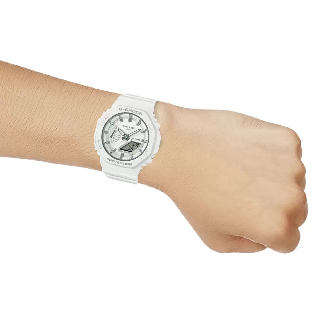 Casio  G-SHOCK GMA-S2100-7ADR - G1110  White Carbon Core Guard - Women's Watch CASIO