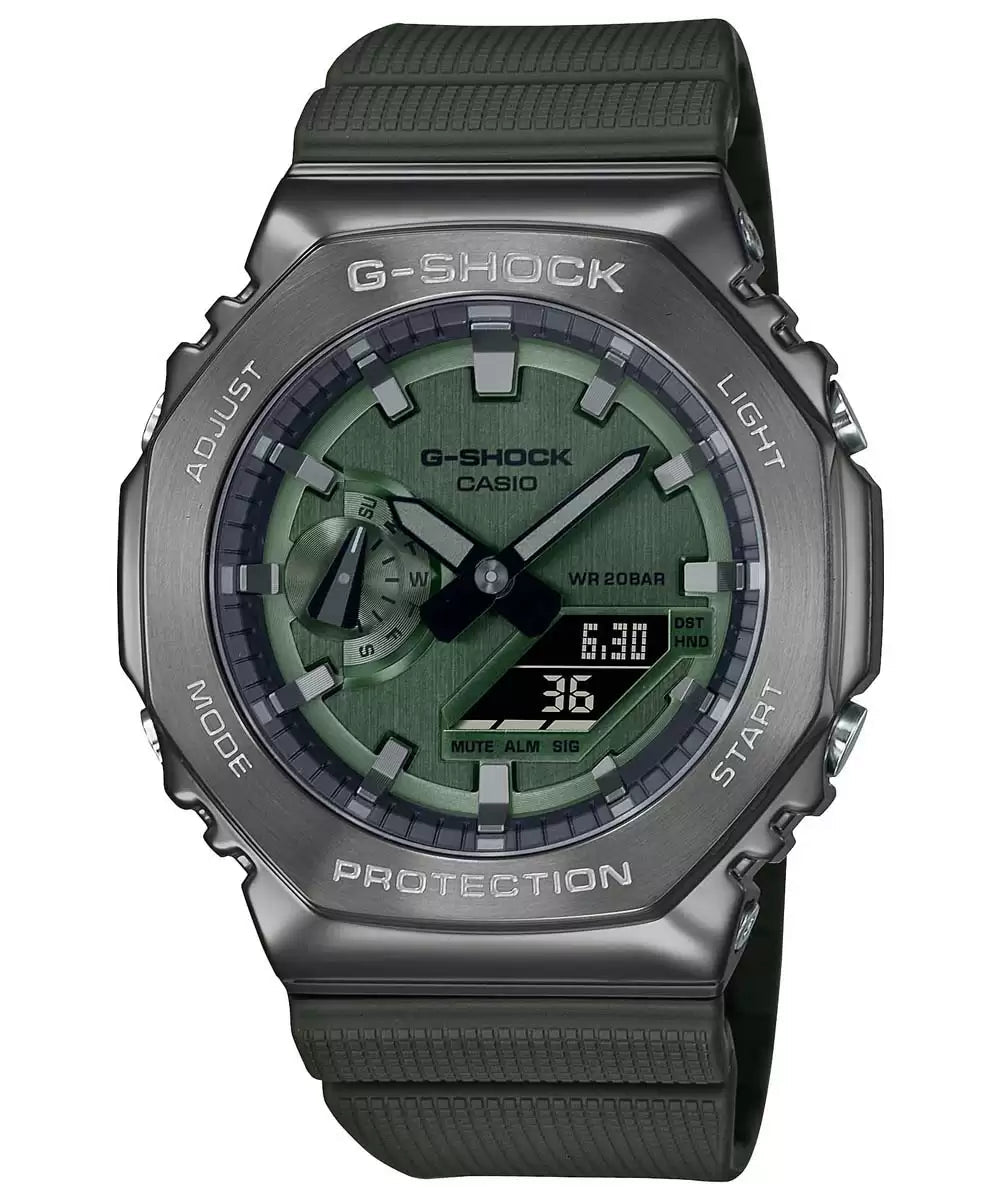 Casio G-SHOCK GM-2100B-3ADR - G1160 Green Metal Covered - Men's Watch CASIO
