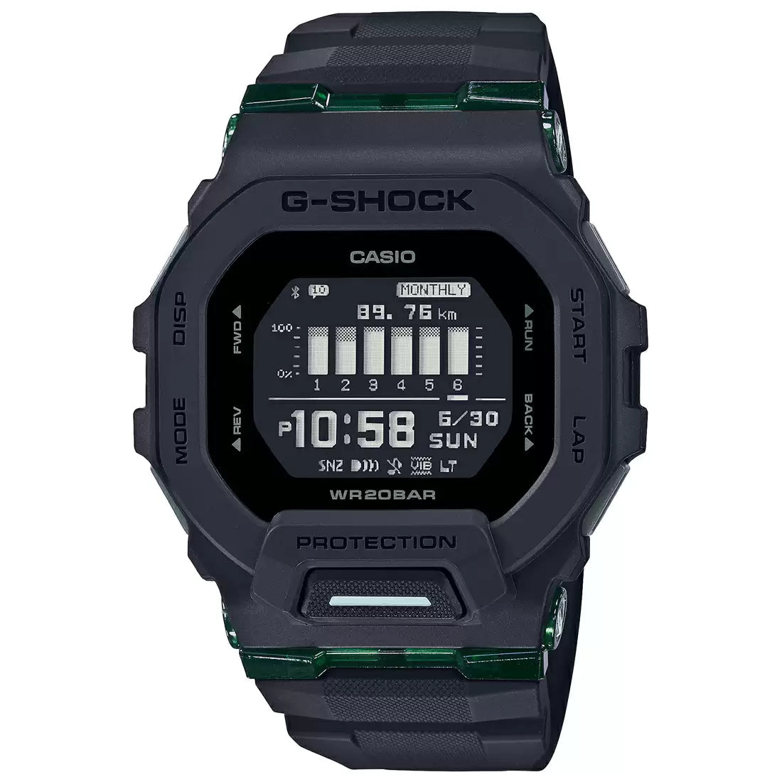 Casio G-SHOCK GBD-200UU-1DR - G1247 Black G-Squad Connect Men's Watch CASIO