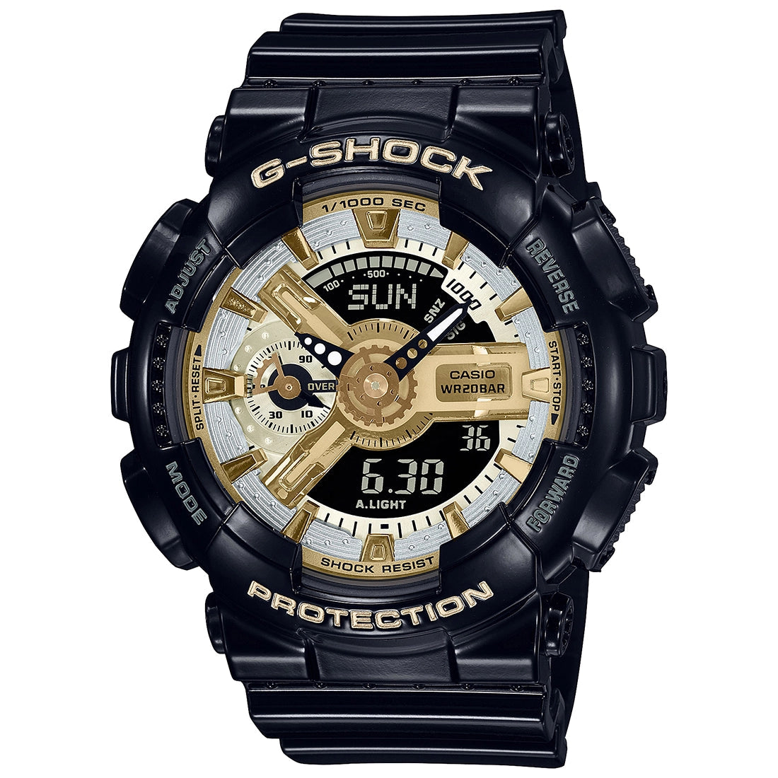 Casio G-SHOCK GMA-S110GB-1ADR - G1286 Black Combination Women's Watch CASIO