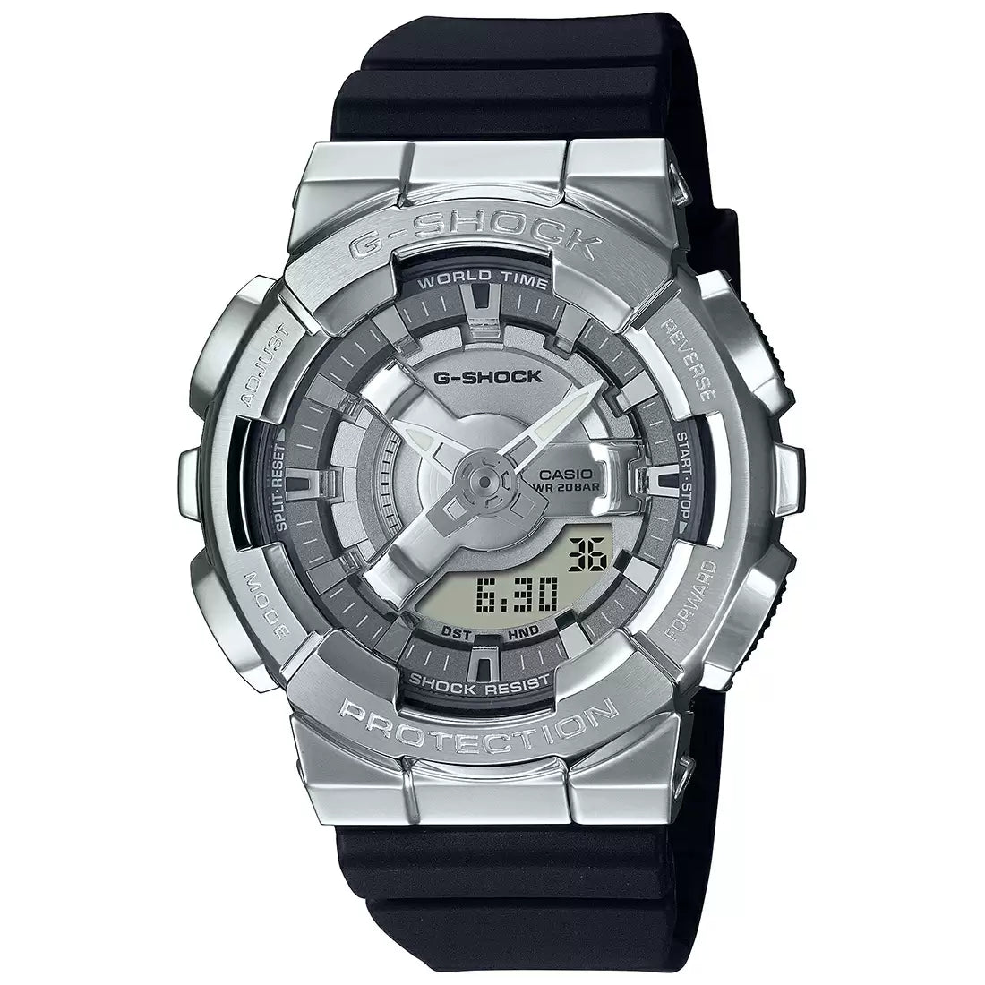 Casio G-SHOCK GM-S110-1ADR - G1314 Silver Combination Women's Watch CASIO