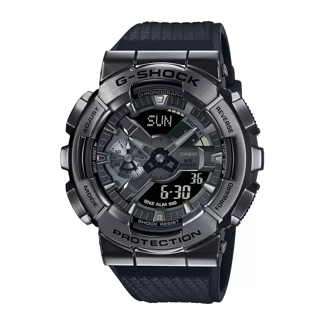 Casio G-SHOCK GM-110BB-1ADR - G1370 Black IP Men's Watch CASIO
