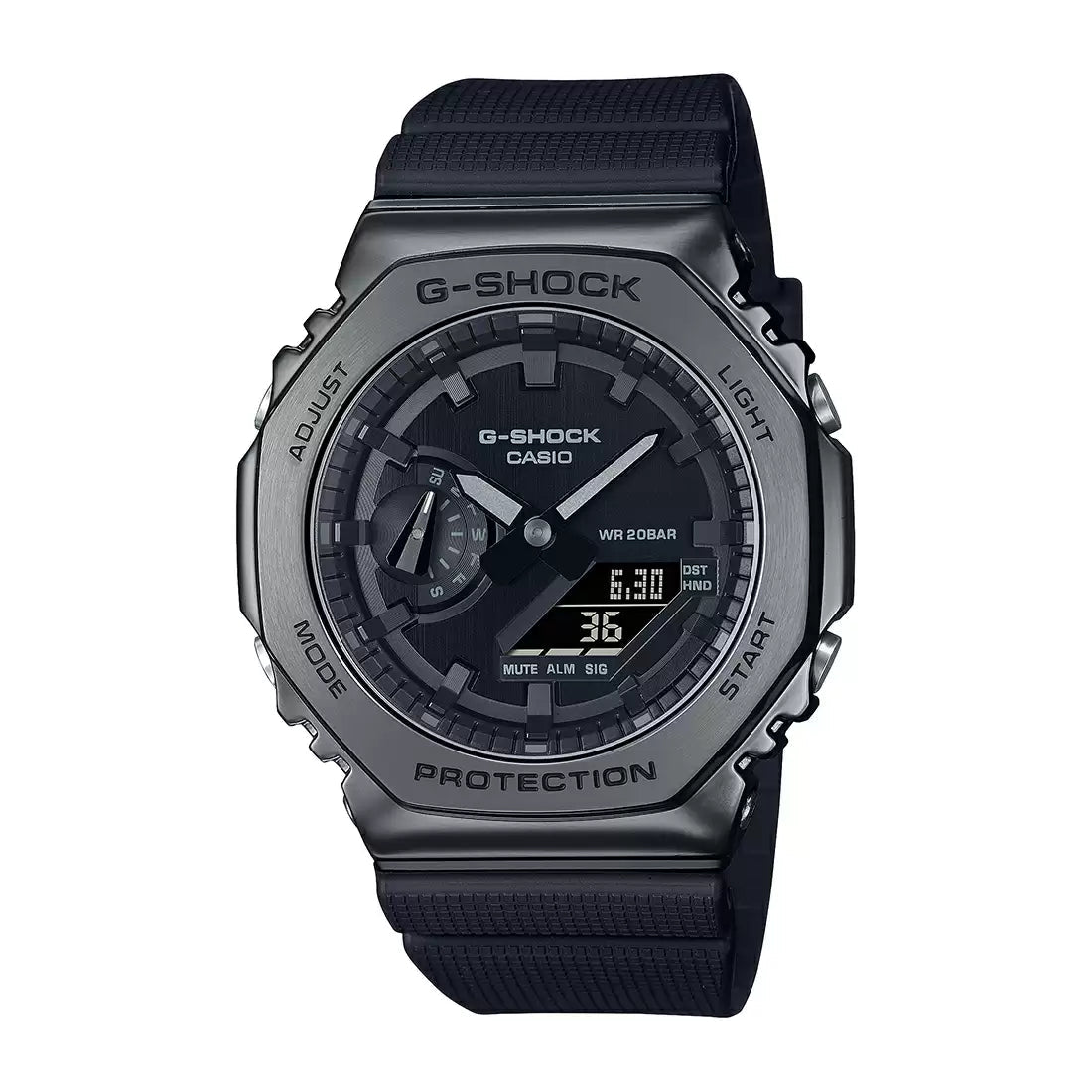 Casio G-SHOCK GM-2100BB-1ADR - G1371 Black IP Men's Watch CASIO