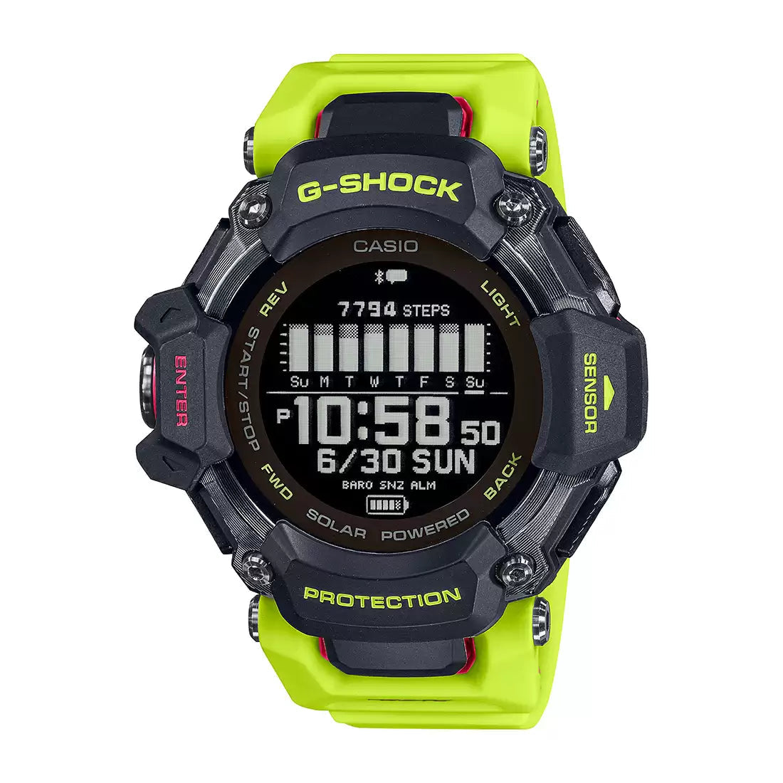 Casio G-SHOCK GBD-H2000-1A9DR - G1380 Green G-Squad Men's Watch CASIO