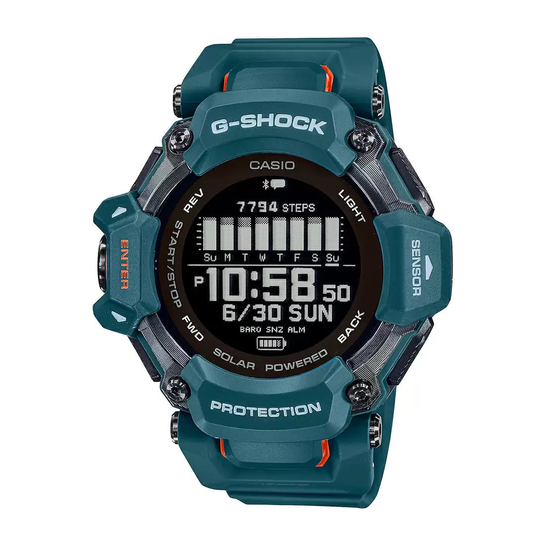 Casio G-SHOCK GBD-H2000-2DR - G1383 Blue G-Squad Men's Watch CASIO