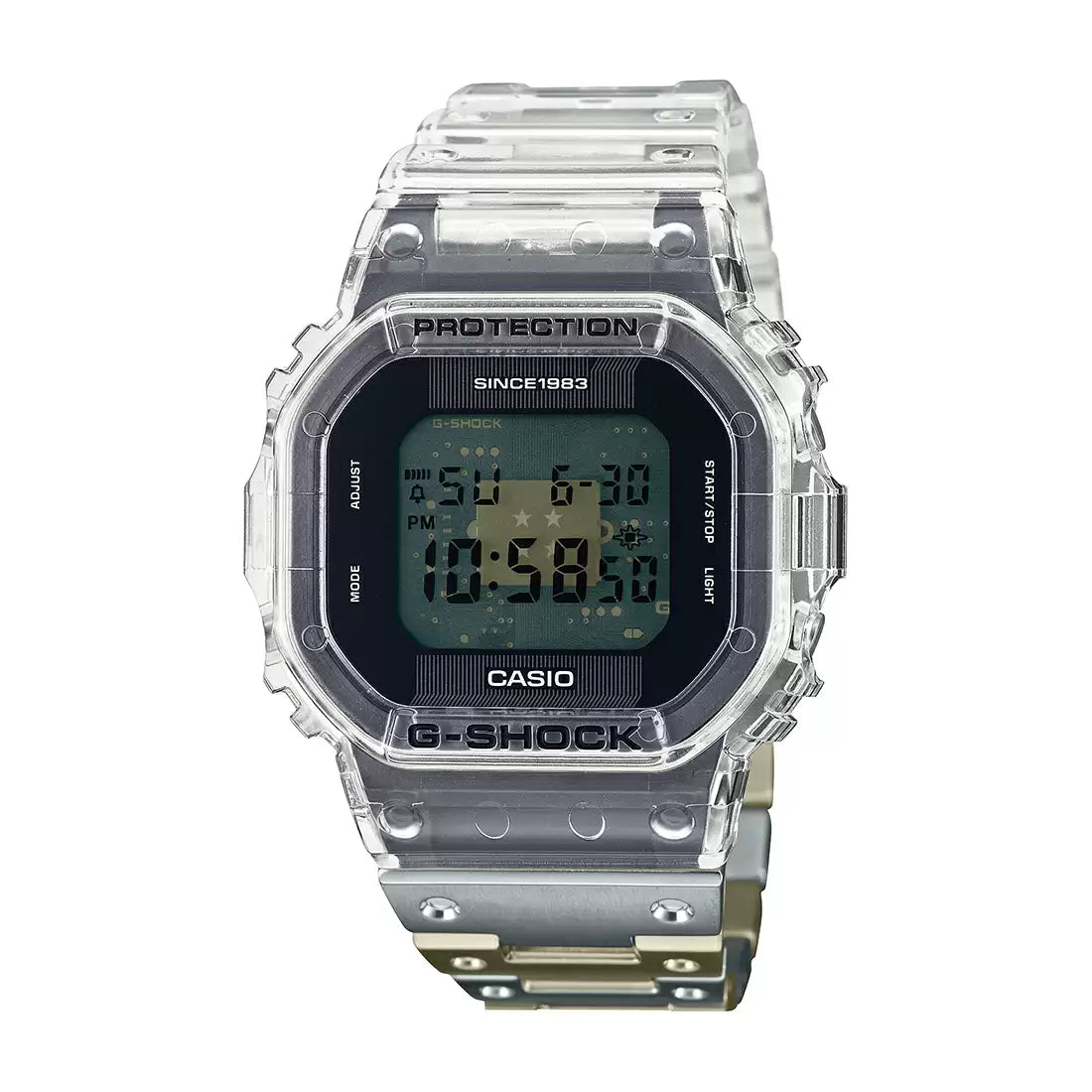 Casio G-SHOCK DWE-5640RX-7DR - G1440 CLEAR REMIX 40th Anniversary Men's Watch CASIO